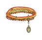 Preview: Gelb/Orange - Petit Glamour d'Afrique - Armband von Konplott